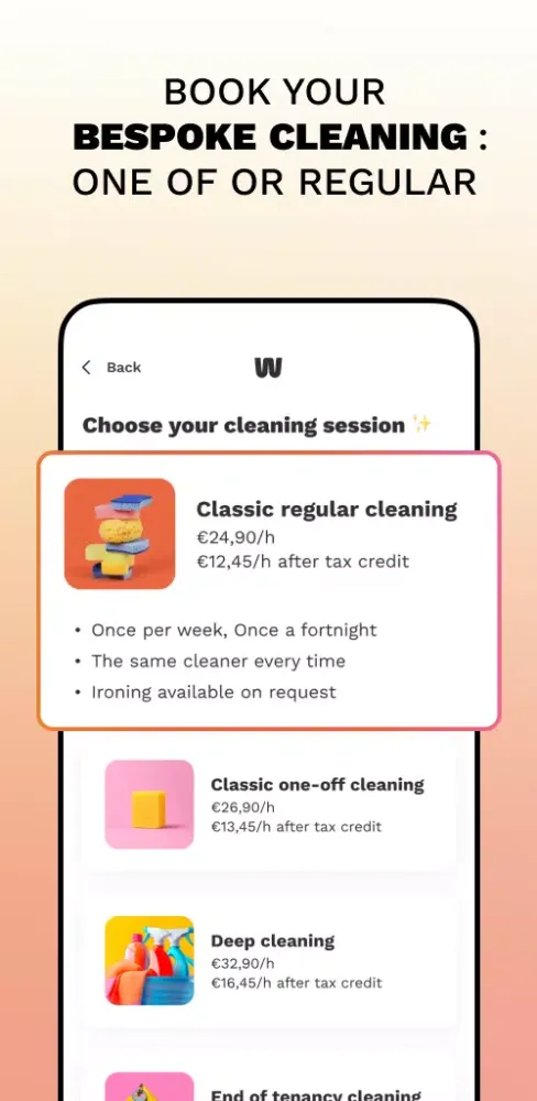 ภาพหน้าจอของ Housekeeping Services - Wecasa
