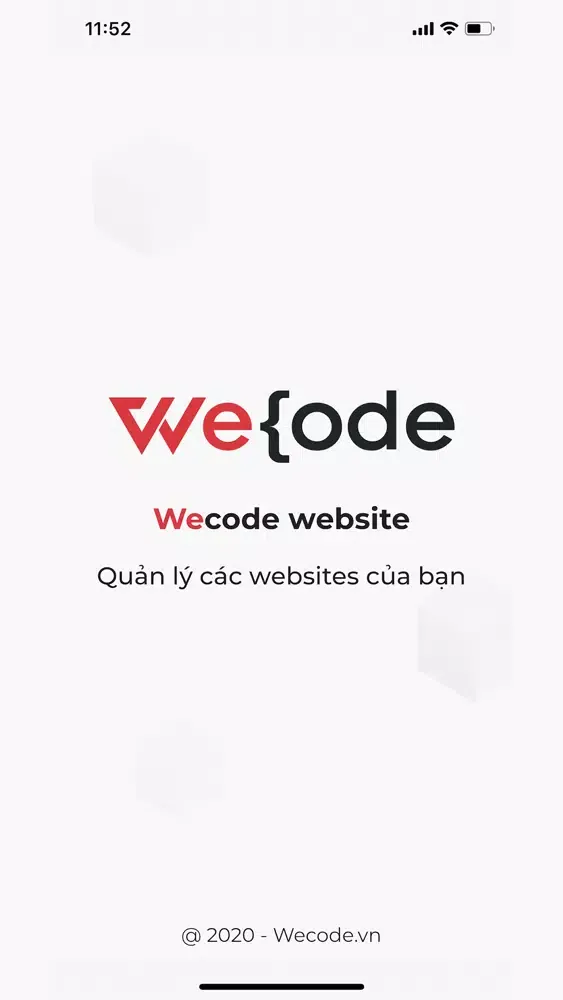 ภาพหน้าจอของ WeCode Websites App