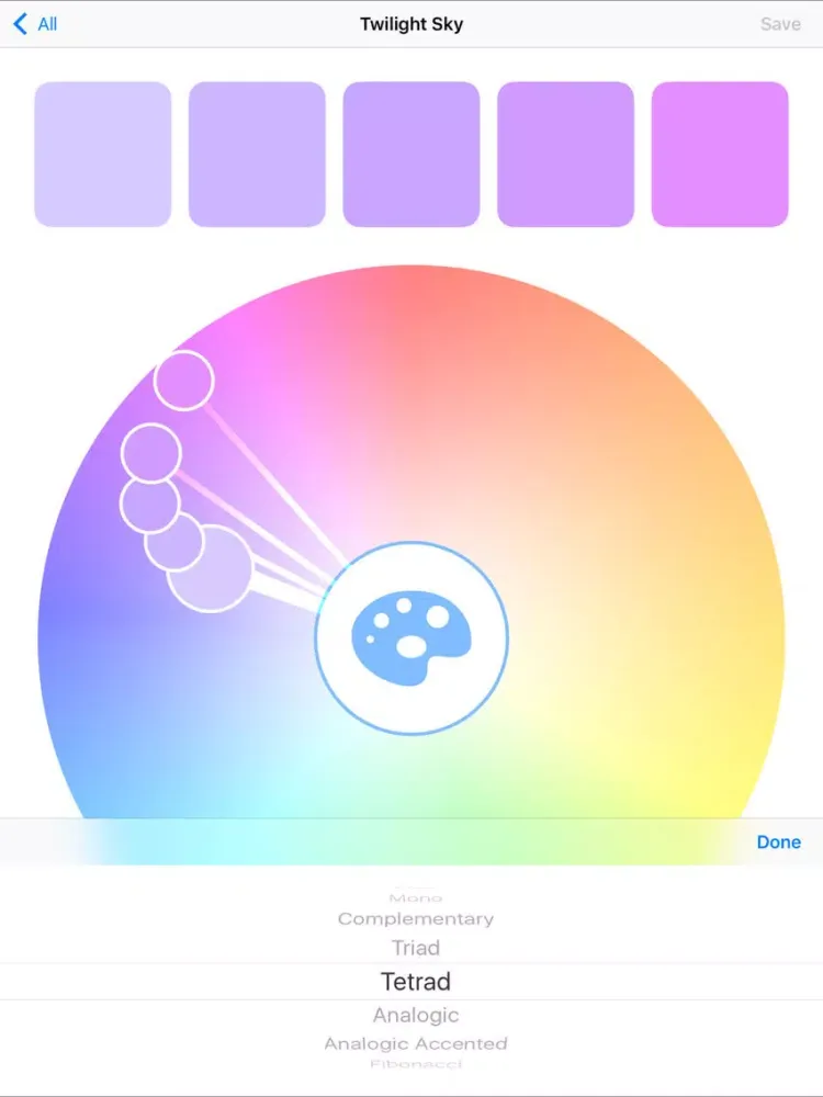 ภาพหน้าจอของ Colorly iPad 