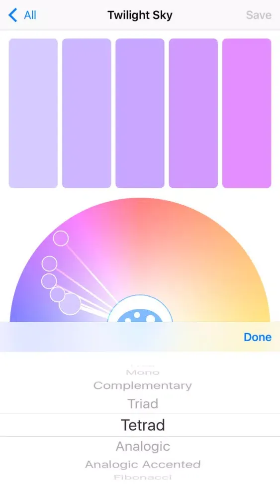 ภาพหน้าจอของ Colorly