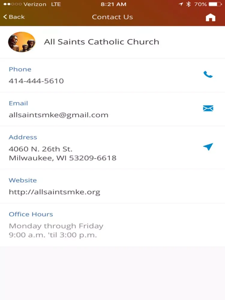 All Saints Catholic Church Milwaukee WI iPad  سکرین شاٹس