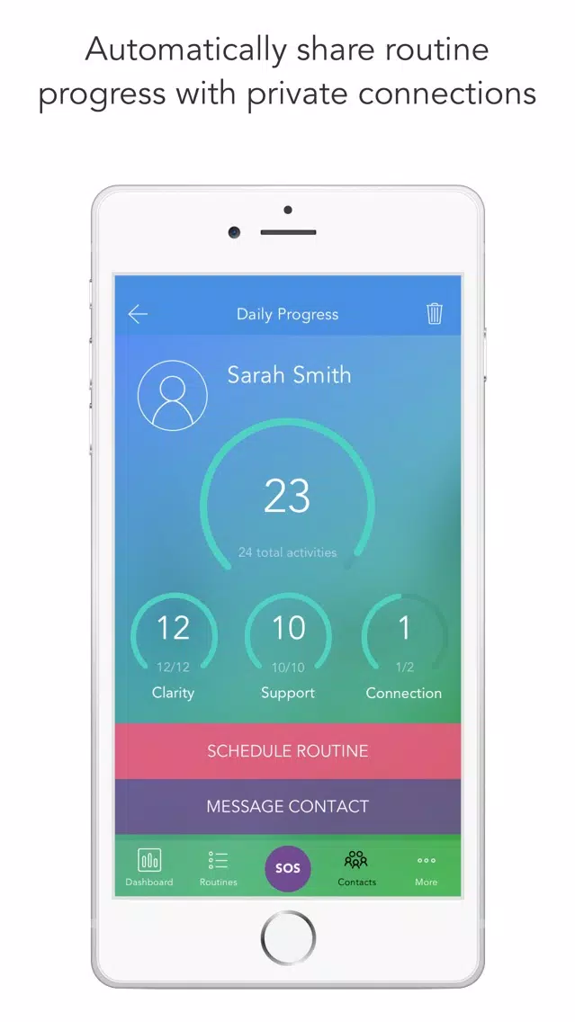 Zrzuty ekranu MAPconnect – Aftercare Support