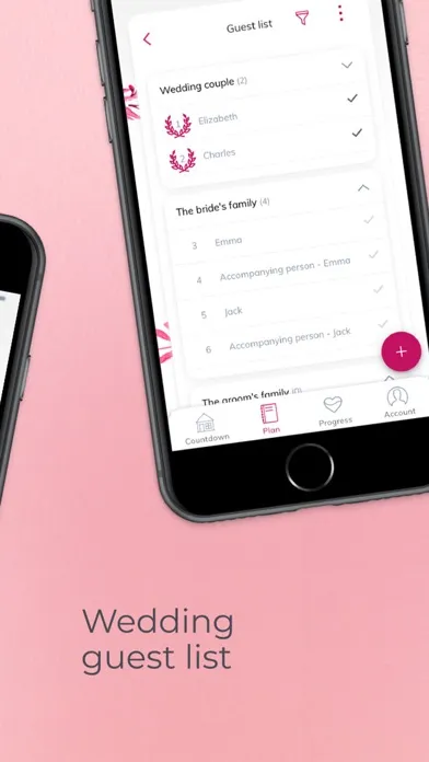 App Wedding planner, countdown應用截圖
