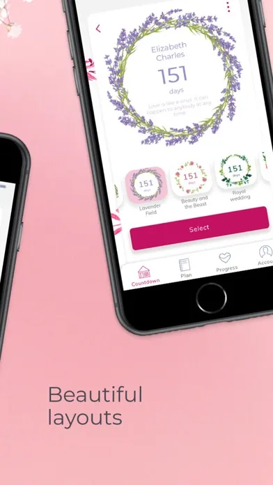 App Wedding planner, countdown應用截圖