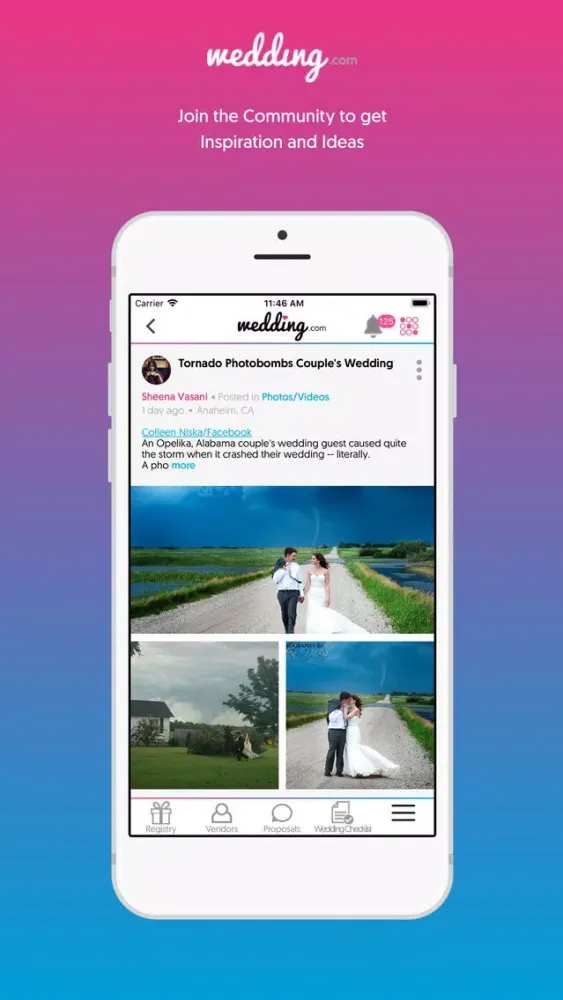 Tangkapan skrin Wedding.com Wedding Planner