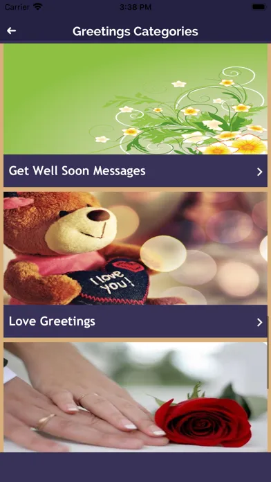 Capturas de tela do Wedding Anniversary Wishes