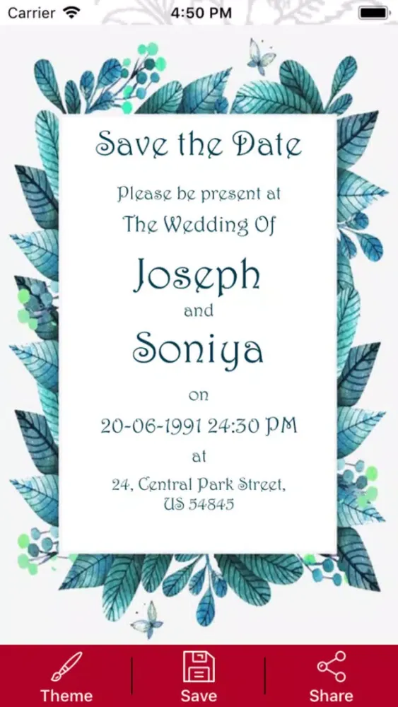 Wedding Card Makers 스크린샷