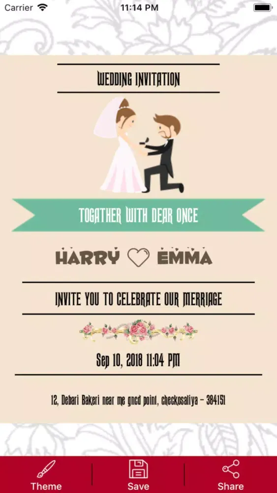 Wedding Card Makers 스크린샷