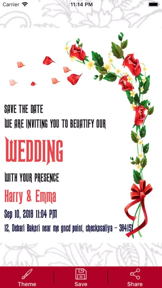 Wedding Card Makers 스크린샷