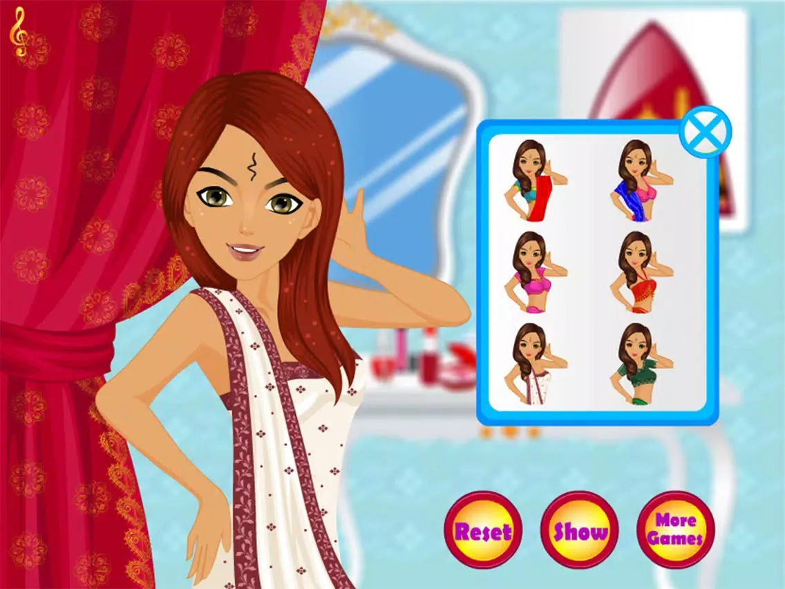 Wedding Indian Girls - Makeup Dressup and Makeover iPad 应用截图