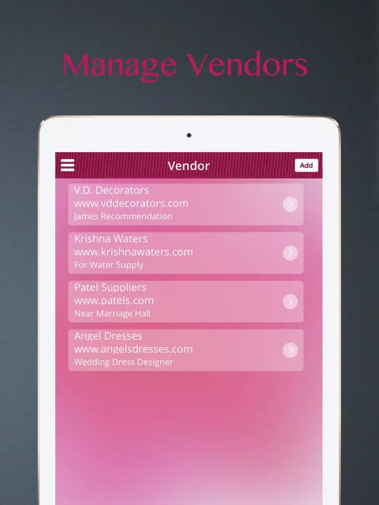 The Wedding Planner: Ideas, Wedding Countdown, Checklist, Vendors, Inspiration and More iPad  سکرین شاٹس