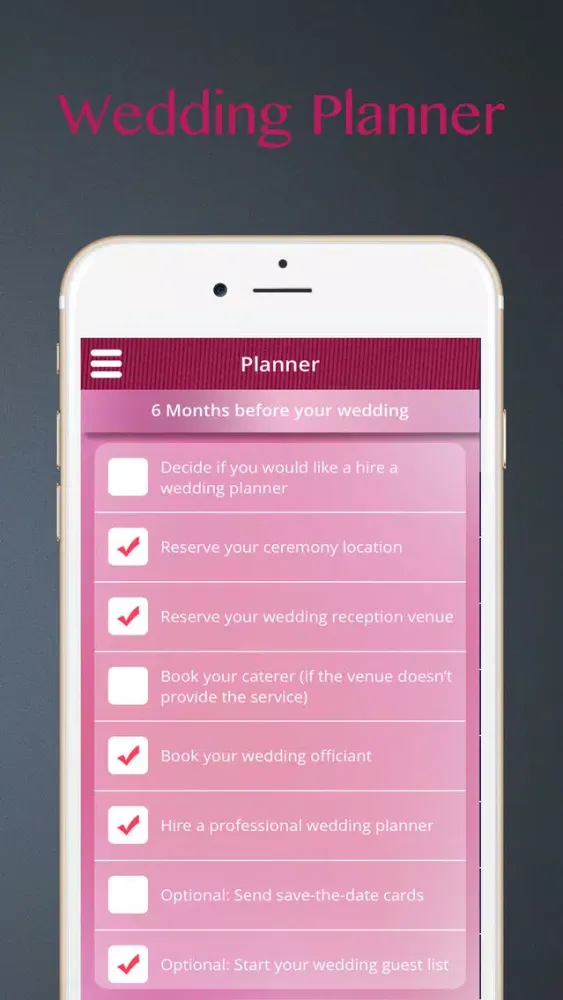 The Wedding Planner: Ideas, Wedding Countdown, Checklist, Vendors, Inspiration and More سکرین شاٹس