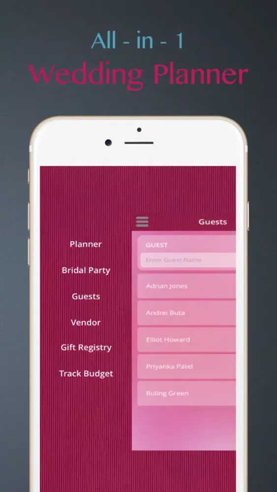 The Wedding Planner: Ideas, Wedding Countdown, Checklist, Vendors, Inspiration and More سکرین شاٹس