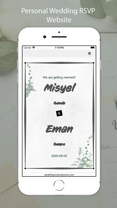 Captures d'écran de Wedding RSVP & Planner Tools