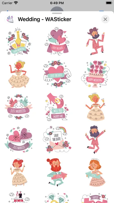 Wedding - WASticker Ekran Görüntüleri