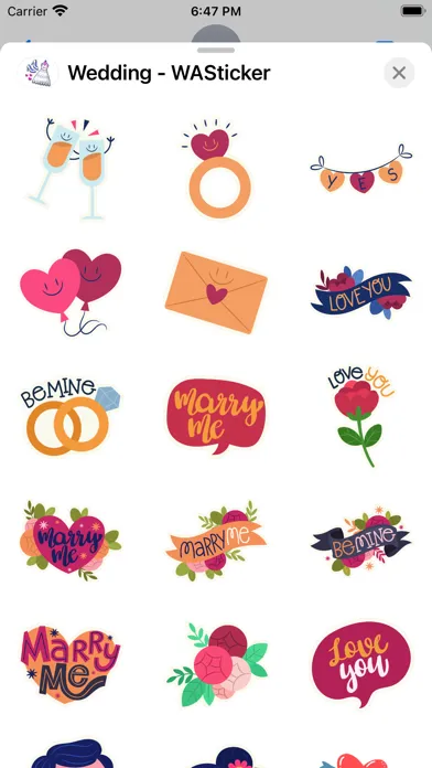 Wedding - WASticker Ekran Görüntüleri