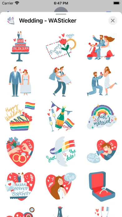 Wedding - WASticker Ekran Görüntüleri