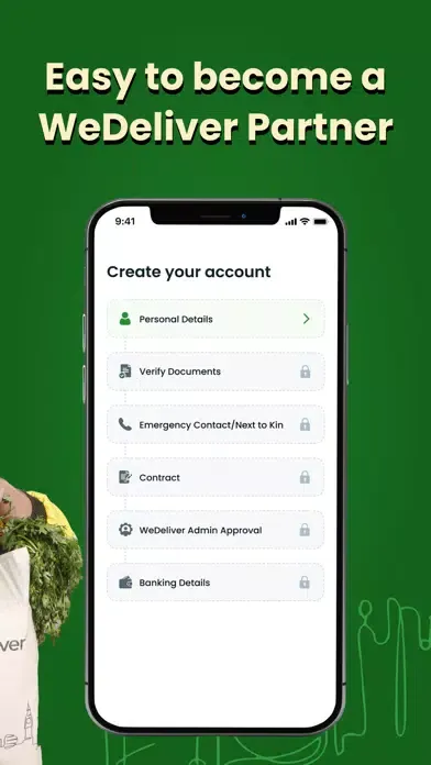 Capturas de tela do Delivery Partner - WeDeliver