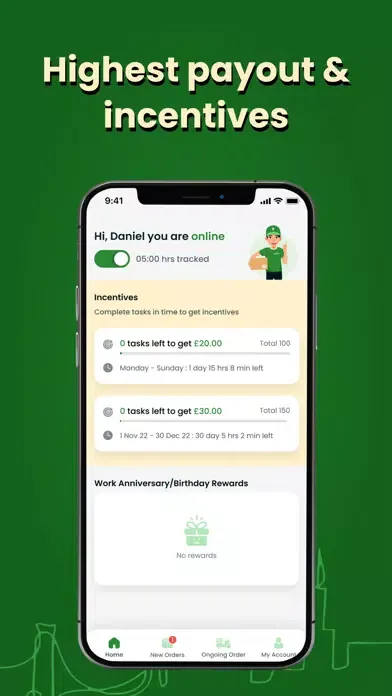 Capturas de tela do Delivery Partner - WeDeliver