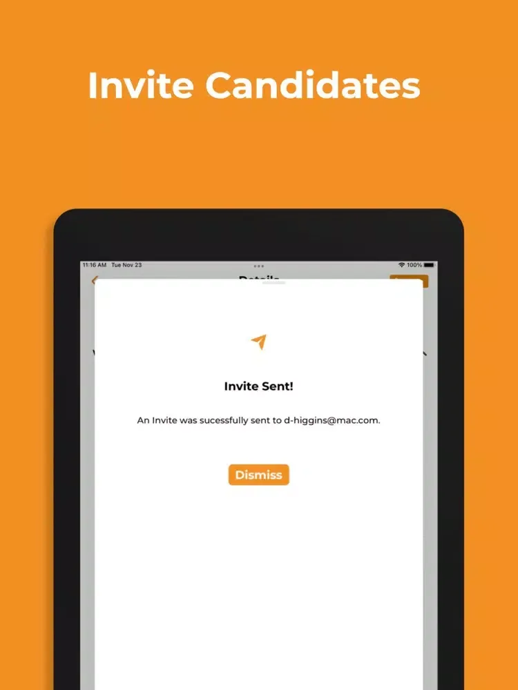 Wedge Hire iPad  스크린샷