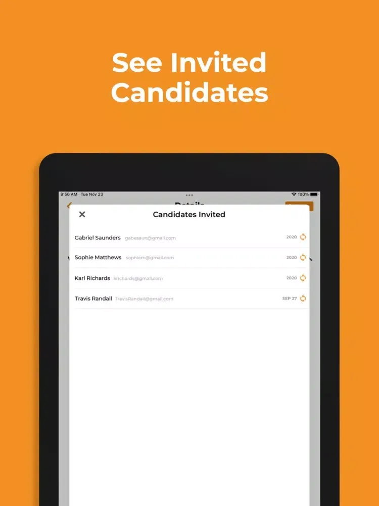 Wedge Hire iPad  스크린샷