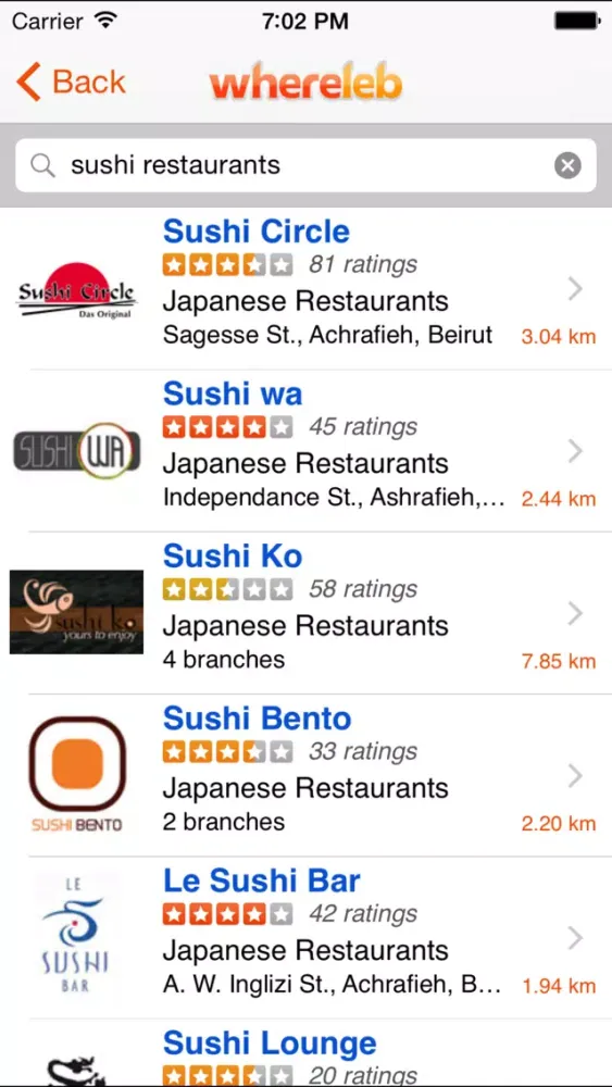 Capturas de pantalla de whereLeb - The Lebanon App