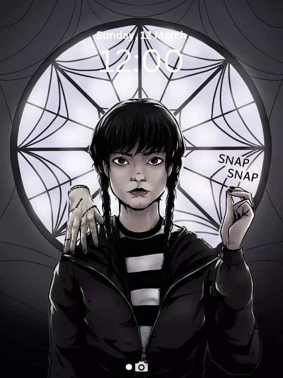 Zrzuty ekranu Wednesday Addams Wallpaper 4k iPad 