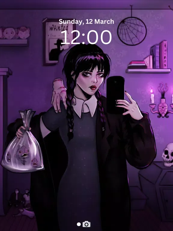 Zrzuty ekranu Wednesday Addams Wallpaper 4k iPad 