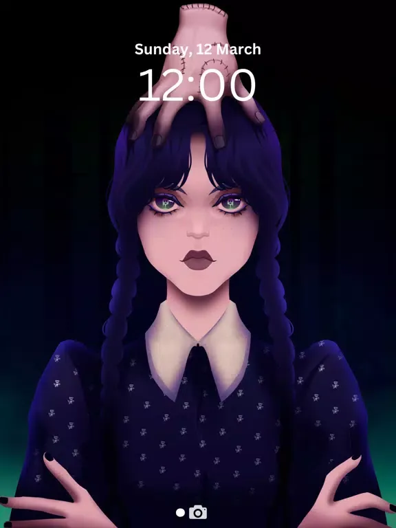 Zrzuty ekranu Wednesday Addams Wallpaper 4k iPad 
