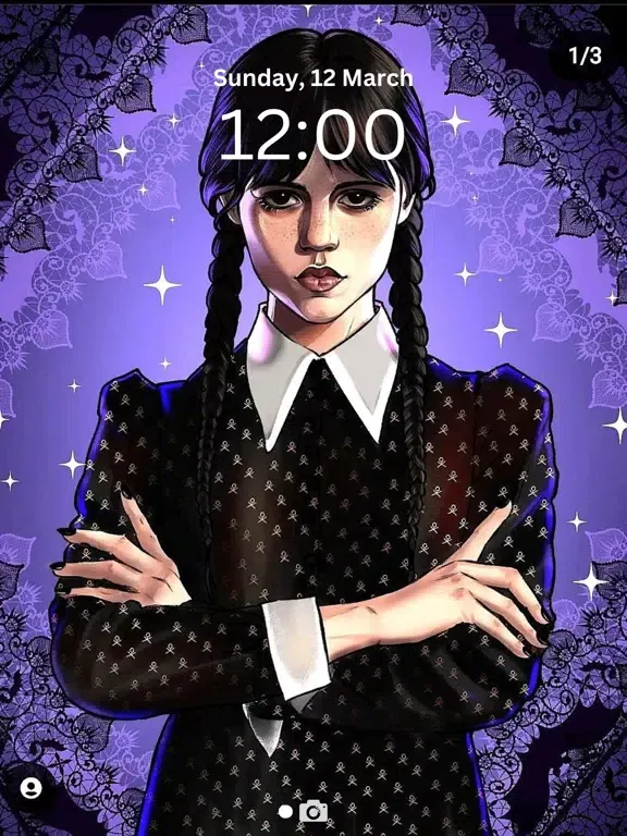 Zrzuty ekranu Wednesday Addams Wallpaper 4k iPad 