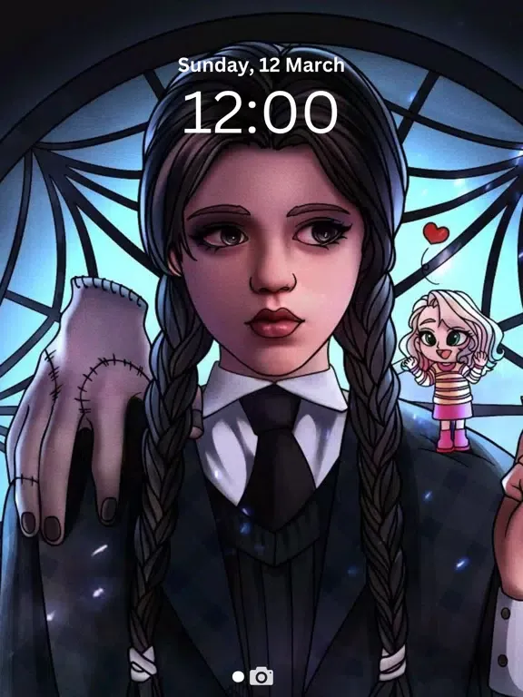 Zrzuty ekranu Wednesday Addams Wallpaper 4k iPad 