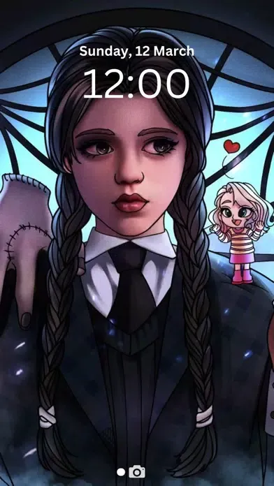 Zrzuty ekranu Wednesday Addams Wallpaper 4k
