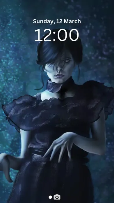Zrzuty ekranu Wednesday Addams Wallpaper 4k