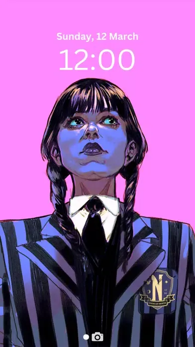 Zrzuty ekranu Wednesday Addams Wallpaper 4k