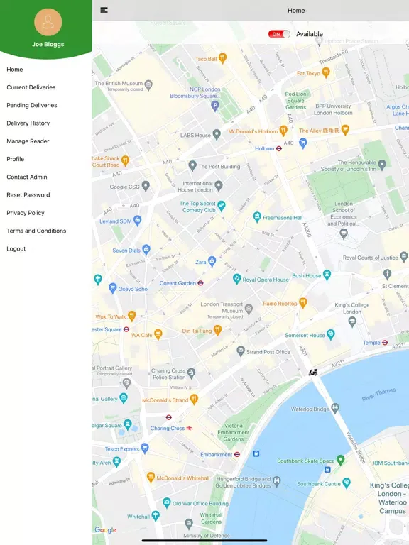 Zrzuty ekranu We Do Deliveries Driver iPad 