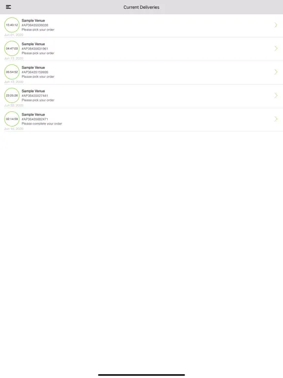 Zrzuty ekranu We Do Deliveries Driver iPad 