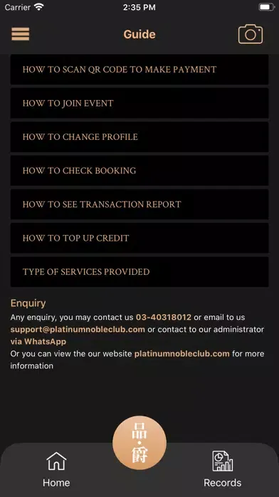 Capturas de tela do Platinum Noble Club 品爵