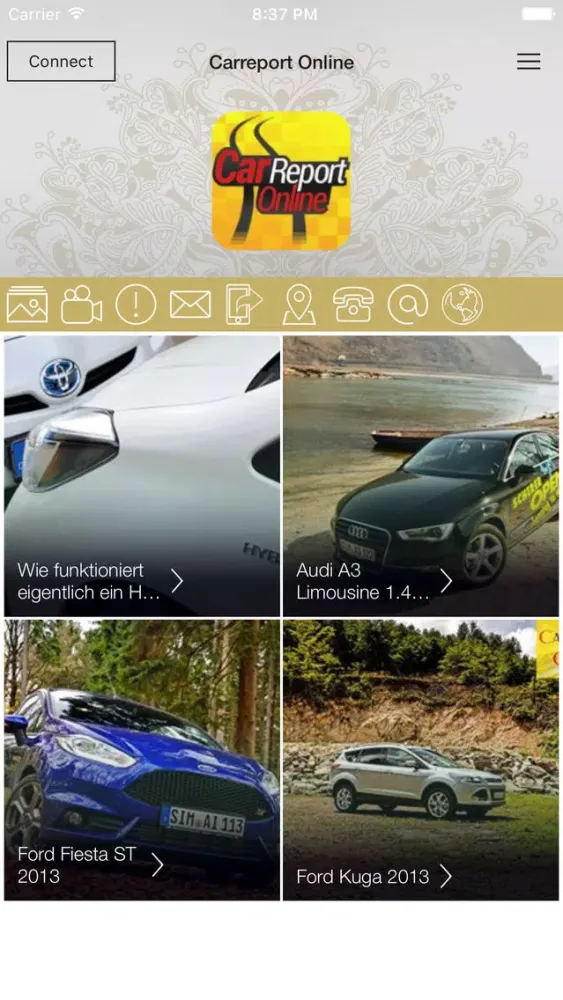 Tangkapan layar Carreport Online