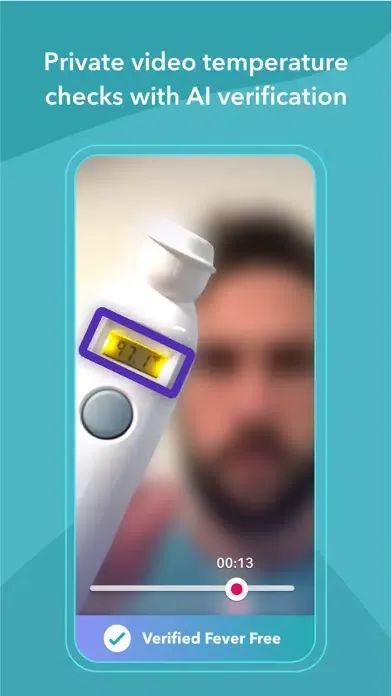 Ảnh chụp màn hình của Fever Free | AI Health Checks