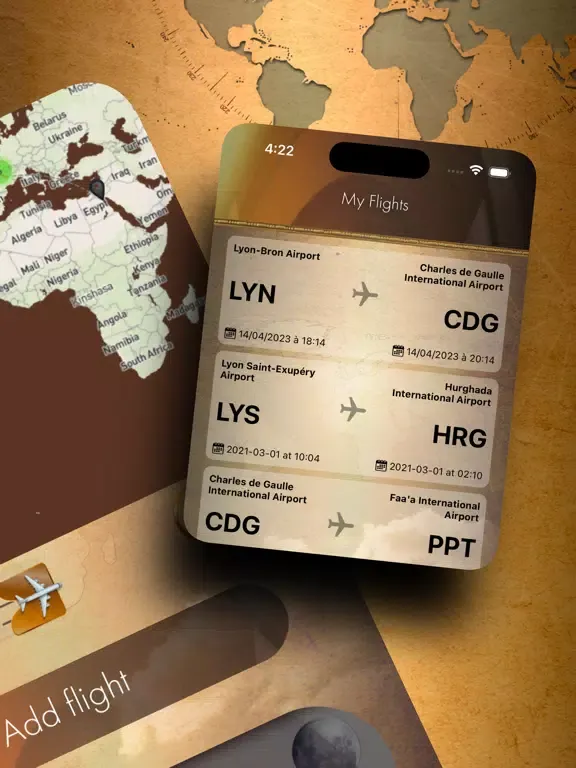 Capturas de tela do i-mymap iPad 