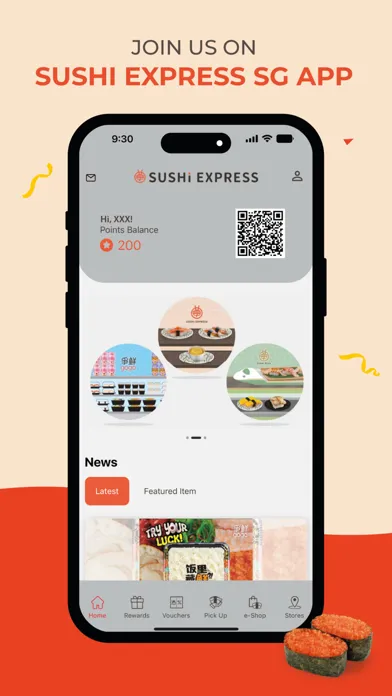 Tangkapan layar Sushi Express SG