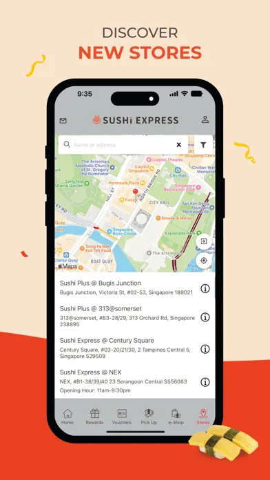 Tangkapan layar Sushi Express SG