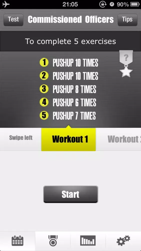 Tangkapan skrin 100+ Pushups - Getting in Shape in Six Weeks