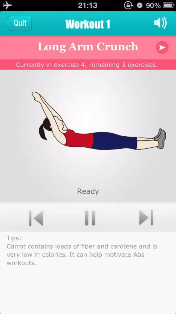 Captures d'écran de Abs Workouts - Getting A Perfect Belly in 12 Days