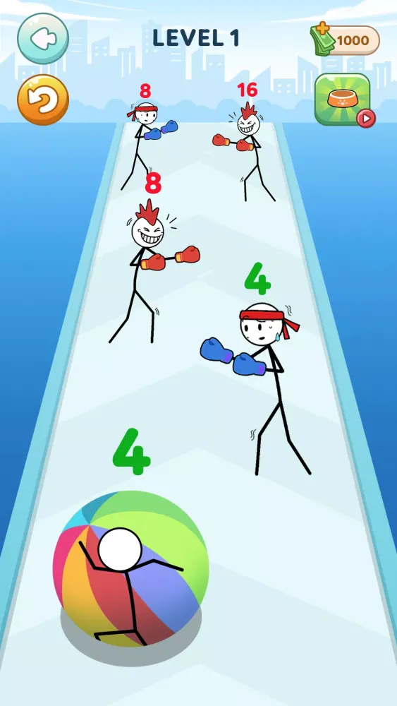 Captures d'écran de Stickman Roll
