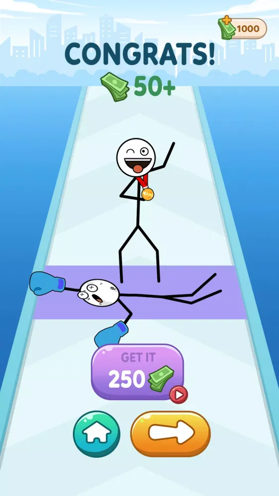 Captures d'écran de Stickman Roll