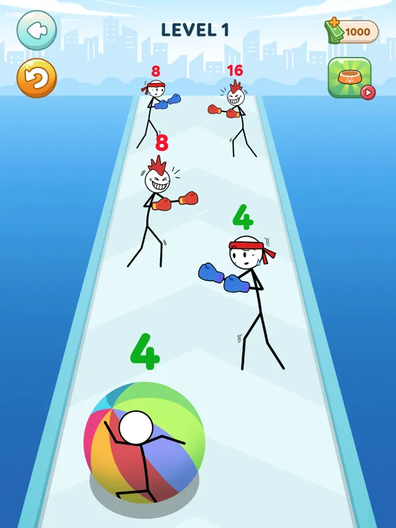 Capturas de pantalla de Stickman Roll iPad 