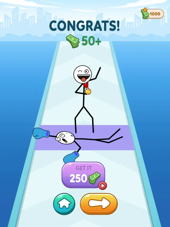 Capturas de pantalla de Stickman Roll iPad 
