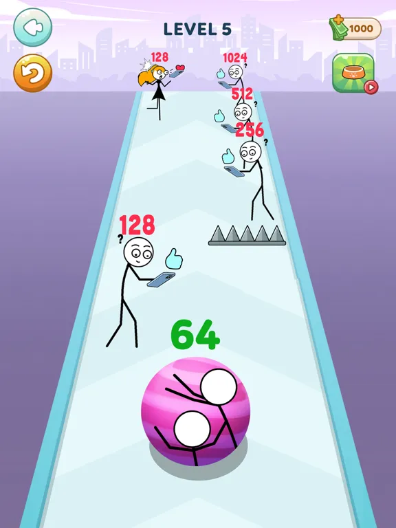 Capturas de pantalla de Stickman Roll iPad 