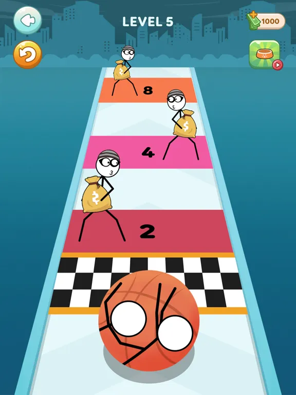 Capturas de pantalla de Stickman Roll iPad 